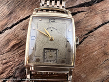 Load image into Gallery viewer, Lord Elgin Original Golden Deco Dial with Original Gold Mesh Bracelet, Manual, 21x37mm