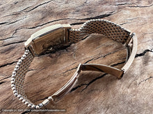 Load image into Gallery viewer, Lord Elgin Original Golden Deco Dial with Original Gold Mesh Bracelet, Manual, 21x37mm