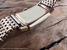 Load image into Gallery viewer, Lord Elgin Original Golden Deco Dial with Original Gold Mesh Bracelet, Manual, 21x37mm