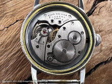 Load image into Gallery viewer, Elgin 'Shockmaster' 1950 Military Style with Mustard-Yellow Patina Dial, Manual, 31mm