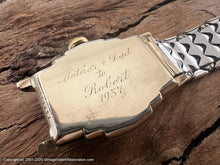 Load image into Gallery viewer, Bulova 1937 'American Clipper' Stepped Case with Lovely Bracelet, Manual, 26x36.5mm