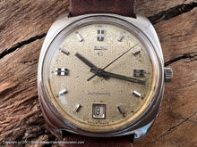 Load image into Gallery viewer, Elgin Gold Patina Dial with Date in Square Tonneau Case , Automatic, Large 35x40mm