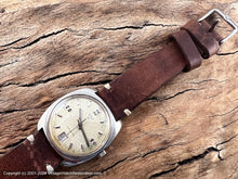 Load image into Gallery viewer, Elgin Gold Patina Dial with Date in Square Tonneau Case , Automatic, Large 35x40mm
