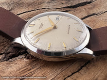 Load image into Gallery viewer, Universal 'Monodate' Original Cream Dial, Manual, Very Large 35mm