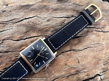 Load image into Gallery viewer, Zenith Black Dial with Date in Square Red-Gold Case, Manual, 29x29mm