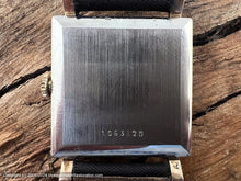 Load image into Gallery viewer, Zenith Black Dial with Date in Square Red-Gold Case, Manual, 29x29mm