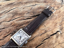 Load image into Gallery viewer, Gruen Original Silver Dial with Large Numbers in Square Case, Manual, 26x33.5mm