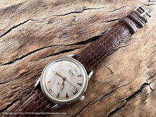 Load image into Gallery viewer, Wyler Cream Pie Pan Dial with Green Lumed Hands, Automatic, 32mm