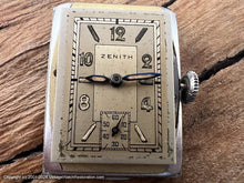 Load image into Gallery viewer, Zenith Rectangular Case Golden Two-Tone Dial, Manual, 22.5x37mm