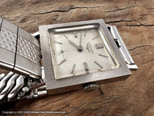 Load image into Gallery viewer, Longines 14K White Gold Square Case, Manual, 25.5x25.5mm
