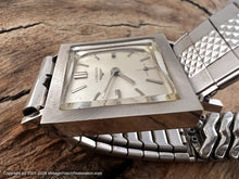 Load image into Gallery viewer, Longines 14K White Gold Square Case, Manual, 25.5x25.5mm