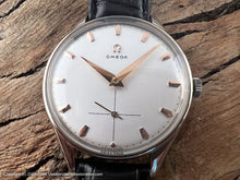 Load image into Gallery viewer, Omega Pure White Dial and Gold Markings, Manual, Huge 38.5mm