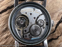 Load image into Gallery viewer, Gruen Veri-Thin Black Dial Military Style with Green Lume and Original Box, Manual, 33mm
