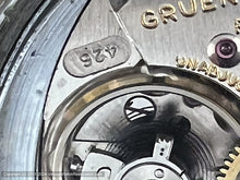 Load image into Gallery viewer, Gruen Veri-Thin Black Dial Military Style with Green Lume and Original Box, Manual, 33mm