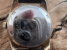Load image into Gallery viewer, Seiko NOS Black & Tan Dial with Original Box, Manual, 35mm