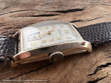 Load image into Gallery viewer, Record Pearl Dial Rectangular Curvex Case, Manual, 21.5x40mm