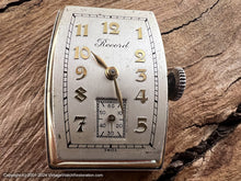 Load image into Gallery viewer, Record Pearl Dial Rectangular Curvex Case, Manual, 21.5x40mm