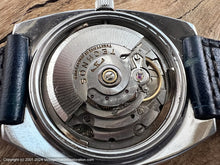 Load image into Gallery viewer, Technos Deluxe Radiant Two-Tone Cobalt Blue Dial with Date, Automatic, Very Large 37.5mm