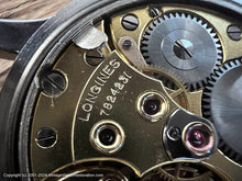 Load image into Gallery viewer, Longines Military Perfect Champagne Dial with Green Lumed Hands, Manual, 33.5mm