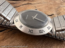 Load image into Gallery viewer, Longines Black Dial with Roman Numerals on Front Bezel, Manual, 33mm