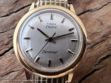 Load image into Gallery viewer, Timex 'Dynabeat' with Hefty Wide Gold Bezel, Electric, Large 37.5mm