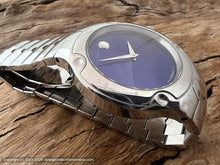 Load image into Gallery viewer, Movado Cobalt Blue Dial 'Museum' Sports Edition, Quartz, Huge 39x42