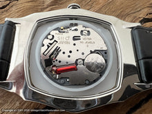 Load image into Gallery viewer, Waterman's Large Gold & Stainless with Green Lumed Numbers, Quartz, Huge 36.5x48mm