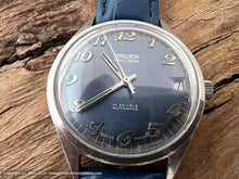 Load image into Gallery viewer, Gruen 'Precision' Rare Blue Dial with Date, Automatic, 34.5mm