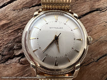 Load image into Gallery viewer, Wittnauer Coin Edge Case with Pie Pan Dial and Original Presentation Box, Manual, 33.5mm