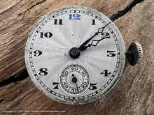Load image into Gallery viewer, Swiss Military WWI Era Textured Sunburst Dial Square Tonneau Case, Manual, 28.5mm