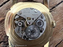Load image into Gallery viewer, Marvin White Honeycomb Dial with Raised Gold Numbers, Manual, Large 35.5mm