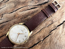 Load image into Gallery viewer, Marvin White Honeycomb Dial with Raised Gold Numbers, Manual, Large 35.5mm
