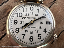 Load image into Gallery viewer, Accutron "Out-of-this-World" Bold Dial with Date, Railroad Approved R.R. 218-0, Electric, 34mm