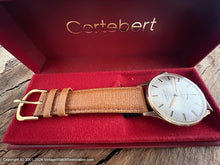 Load image into Gallery viewer, Cortebert Silver Dial '60 1er Prix Observatoires' with Presentation Box, Manual, Large 35mm