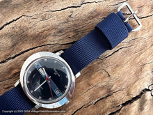 Load image into Gallery viewer, Bulova 23 Oval Case President Day-Date Blue Dial, Automatic, Large 38.5x33.5mm