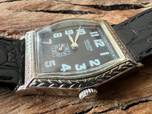 Load image into Gallery viewer, Gruen Precision Black Dial Retro 1928 Design, Quartz, 28x36mm