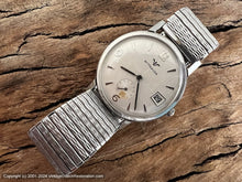 Load image into Gallery viewer, Wittnauer Silver Quadrant Dial, Date, Original Presentation Box & Tags, Manual, 33.5mm