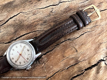 Load image into Gallery viewer, Bulova Original Pearl White Military Style Dial with Red Sweep Hand, Manual, 30mm