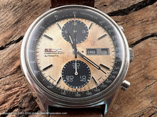 Load image into Gallery viewer, Seiko 6138-8020 Panda Dial with Golden Patina, Day-Date Quickset, Automatic Chronograph, Huge 41mm