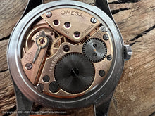Load image into Gallery viewer, Omega Black Dial with Raised Gold Markers, Cal 266, Manual, Huge 38mm