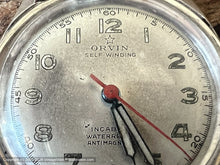 Load image into Gallery viewer, Orvin Military Style Dial with Minute/Second Outer Edge Ticks and Red Second Hand, Automatic, 33mm