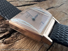 Load image into Gallery viewer, Elgin Deluxe Copper Dial in Rose-Gold Square Case, Manual, 23x33mm