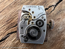 Load image into Gallery viewer, Elgin Deluxe Copper Dial in Rose-Gold Square Case, Manual, 23x33mm