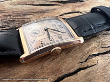 Load image into Gallery viewer, Gruen Veri-Thin Two-tone Copper Dial in Rose-Gold Curved Case, Manual, 23.5x33mm