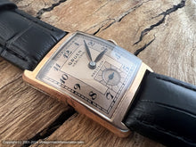 Load image into Gallery viewer, Gruen Veri-Thin Two-tone Copper Dial in Rose-Gold Curved Case, Manual, 23.5x33mm