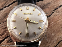 Load image into Gallery viewer, Accutron NOS Perfect Dial with Light Green Lume in Hands, Electric, 34mm