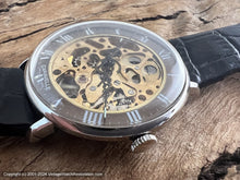 Load image into Gallery viewer, Caravelle (Bulova) Skeleton Dial with Roman Numerals, Manual, 34mm
