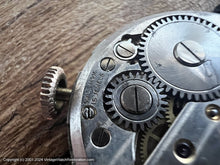 Load image into Gallery viewer, Helbros Silver and Oyster Dial with Gold Applied Numbers/Markers, Manual, 28x36mm