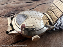 Load image into Gallery viewer, Elgin Direct Read Gold Golf Ball Case with Kreisler Bracelet, Manual, 30mm