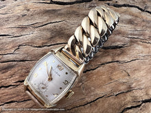 Load image into Gallery viewer, Bulova Rectangular with Perfect Pearly Dial and Quandrant Cut Crystal, Manual, 26x38mm